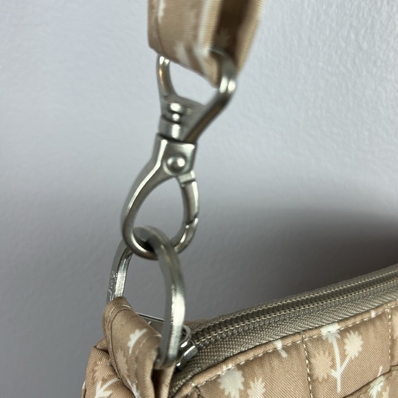 Lug Skipper Casual Travel Shoulder Pouch Orchard Print Crossbody Bag Sand Taupe - Picture 8 of 15